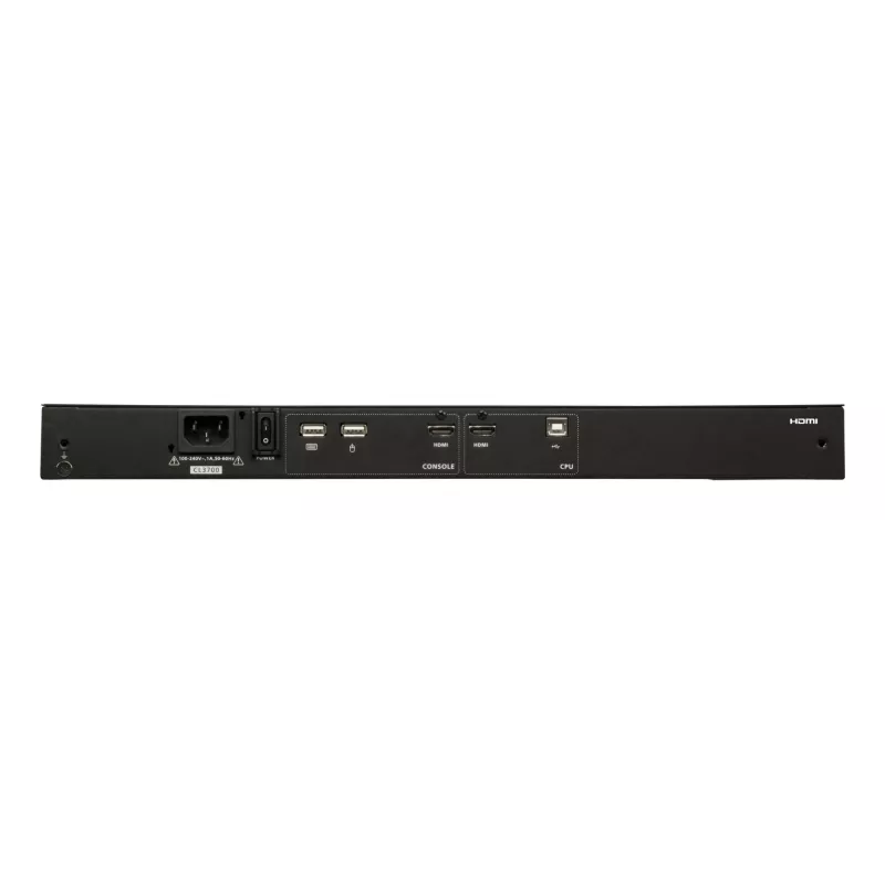 KVM konsolė ATEN CL3700NW, 18,5 colių, HDMI, USB, pilnas HD, 19 colių stelažui, juoda