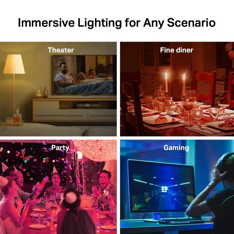TP-Link Tapo Smart Wi-Fi LED lemputė, daugiaspalvė, E27, 2 vnt. pakuotė