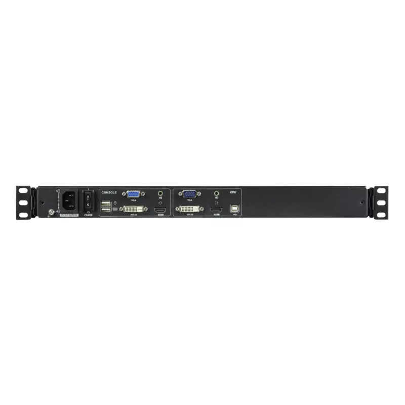 KVM konsolė ATEN CL6700MW 1U stovo montavimui, juoda, USB, 1920x1080