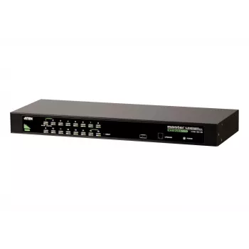 ATEN CS1316 16 prievadų USB/PS/2 VGA KVM komutatorius, 2048 x 1536, montuojamas spintoje, 1U, 6,6 W, juodas