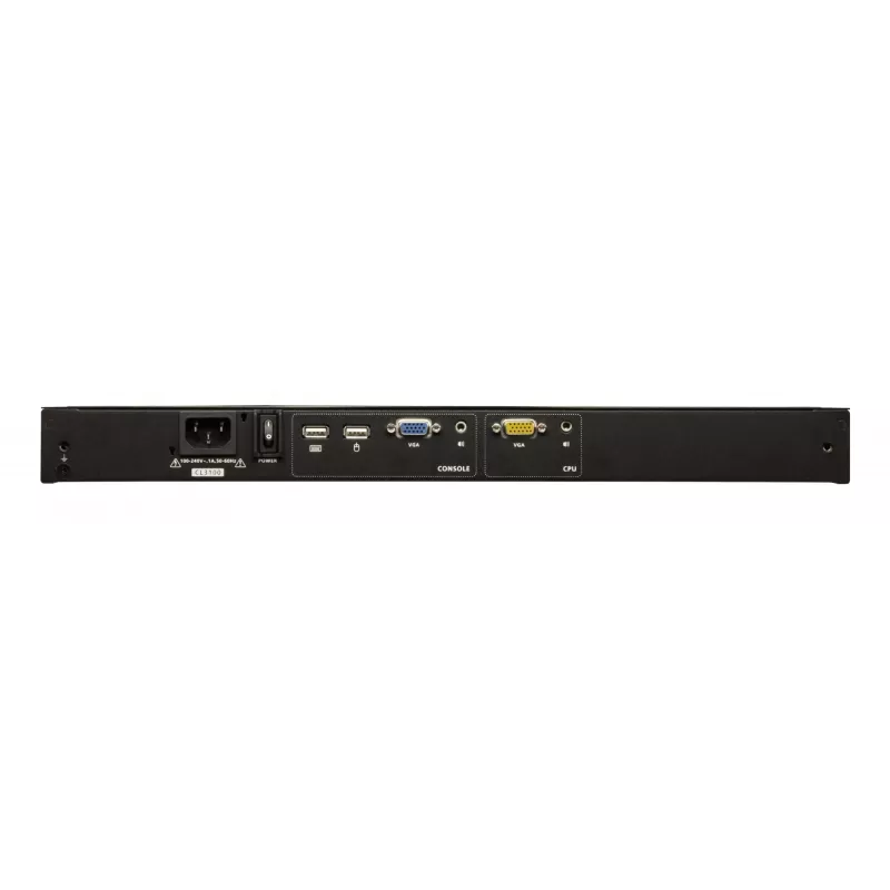 ATEN CL3100NX rakinė konsolė 47 cm (18,5 col.) 1366 x 768 pikseliai Metalas, Plastikas Juoda 1U