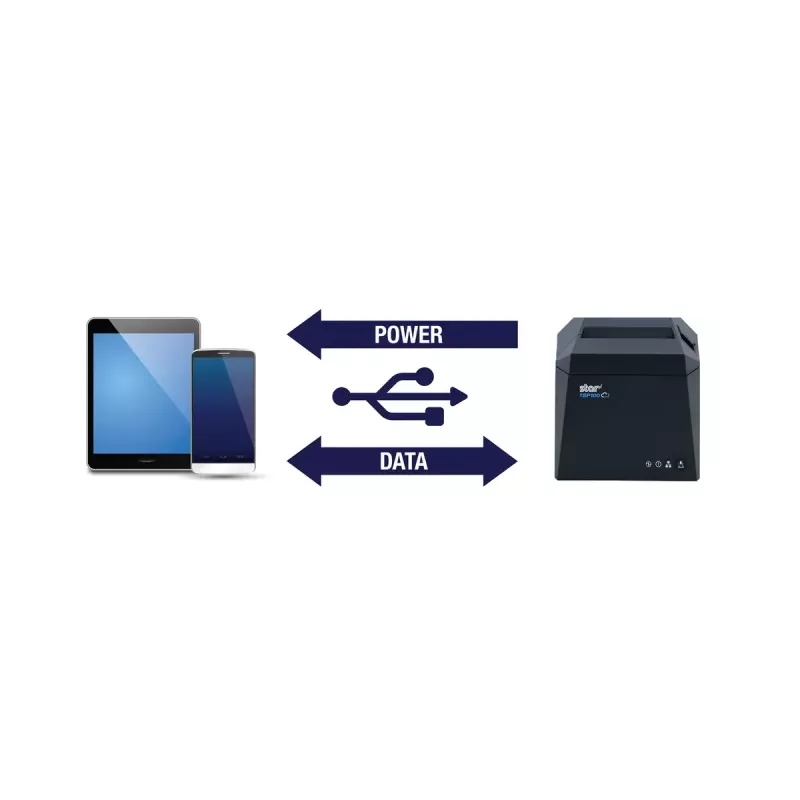 Kasos spausdintuvas Star Micronics TSP143IV UEWB GY tiesioginis terminis 250 mm/s laidinis belaidis