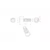 VivoLink VLDG24L-B stalinis kabelių įvadas, juodas, didelis, iki 55 mm