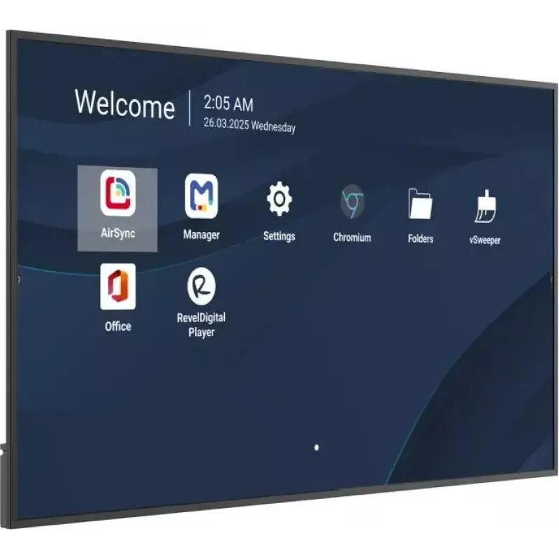 ViewSonic 75 colių 4K komercinis ekranas su ProAV integracija