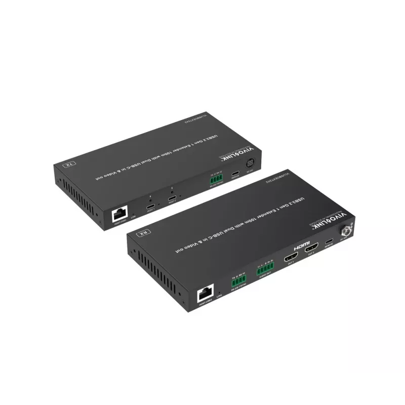 KVM prailgintuvas Vivolink VLUSBCEXT2X2 USB 2.0 1920x1200 150m