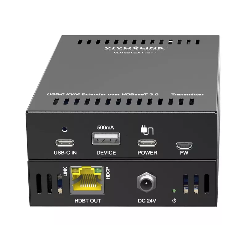 KVM prailgintuvas siųstuvas ir imtuvas Vivolink VLUSBCEXT151 HDMI USB laidinis 70m