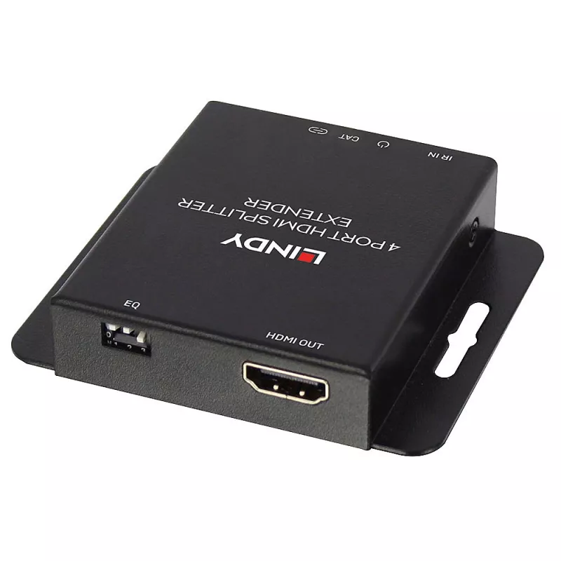 Siųstuvas ir imtuvas Lindy 70m Cat.6 4 prievadų HDMI 4K30 IR skirstytuvas su išplėtimu ir kilpiniu išėjimu