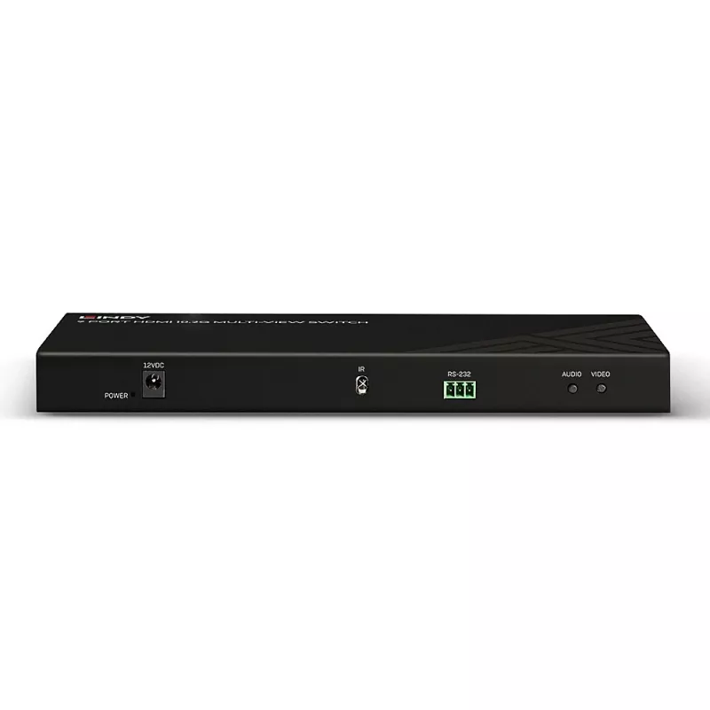 Lindy 9 prievadų HDMI 10.2G kelių vaizdų jungiklis juodas 30Hz