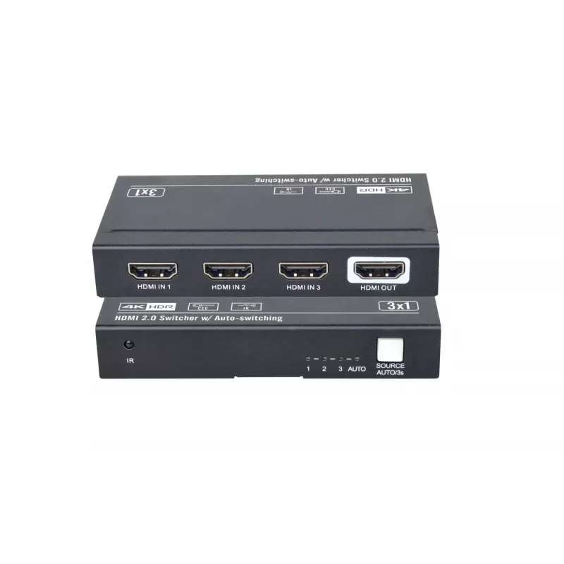 HDMI perjungiklis VivoLink VLSW131-8K 3x1 8K@60Hz įvesties selektorius