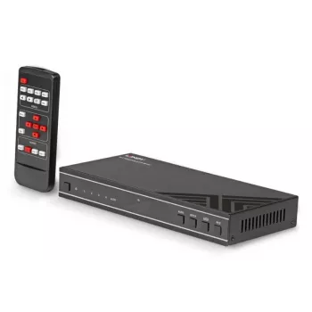 AV imtuvas Lindy 4x1 4K60 HDMI vientisas kelių vaizdų jungiklis, 3840x2160@60Hz, 12V 2.5A, juodas