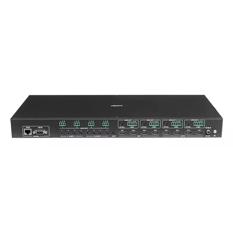 AV matricinis jungiklis Lindy 4x4 HDMI 4K60 3840x2160 18 Gbit/s