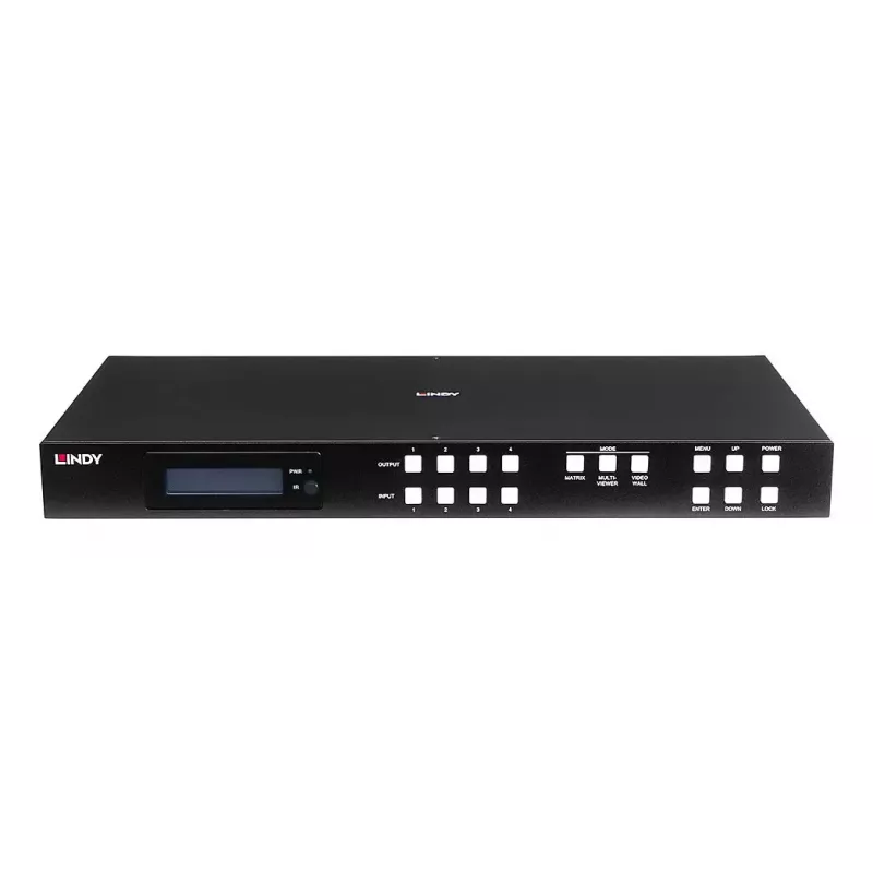 AV matricinis jungiklis Lindy 4x4 HDMI 4K60 3840x2160 18 Gbit/s