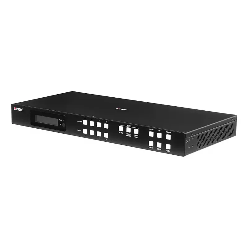 AV matricinis jungiklis Lindy 4x4 HDMI 4K60 3840x2160 18 Gbit/s