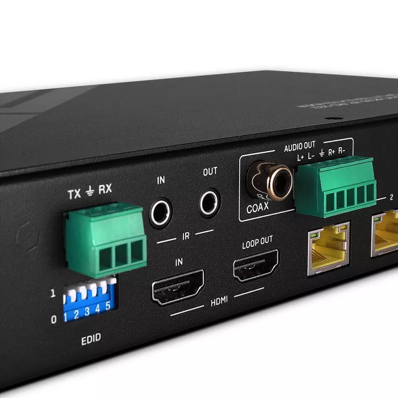 Lindy 100 m Cat.6 4 prievadų HDMI 4K60 HDBT skirstytuvas prailgintuvas