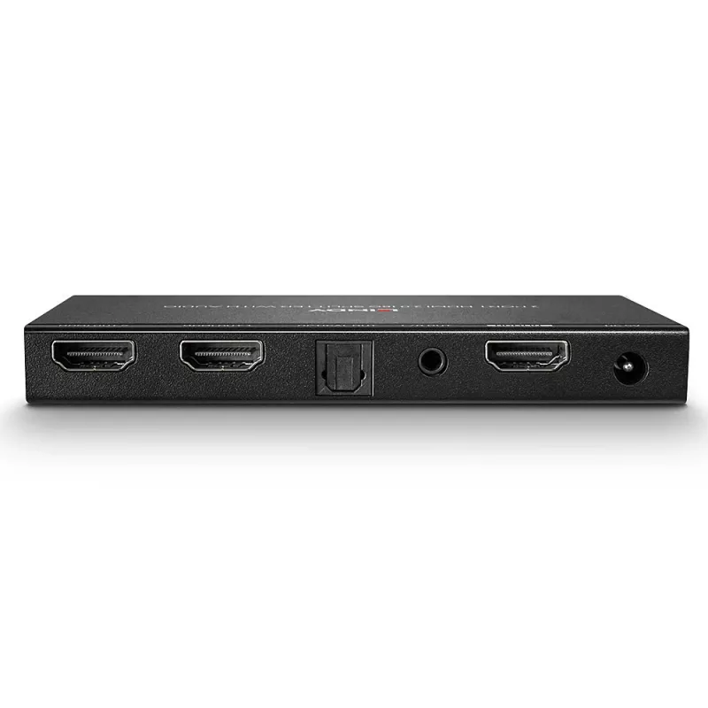 HDMI skirstytuvas Lindy 2 prievadų HDMI 18G su garso išvedimu ir raiškos mažinimu
