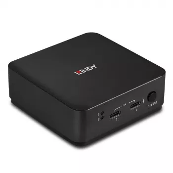 Lindy 2 prievadų Type C, dvigubas HDMI 4K60 KVM jungiklis