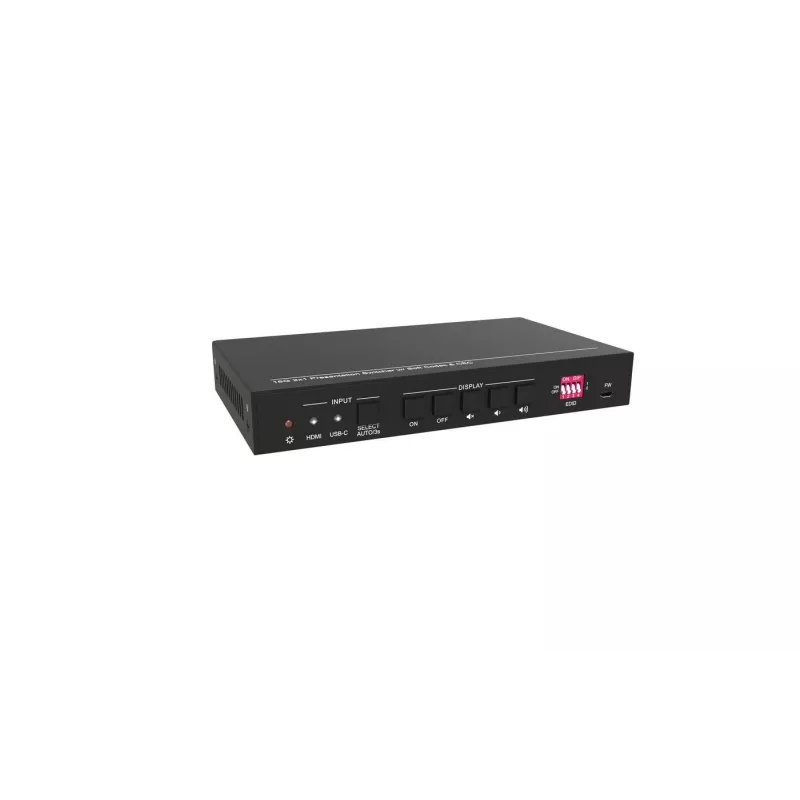 Vivolink VLHUB121-MME HDMI 2.0 2x1 vaizdo perjungiklis, 4K@60Hz, su USB šakotuvu