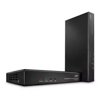AV siųstuvas ir imtuvas Lindy 300m Šviesolaidinis HDMI 18G ir IR prailgintuvas