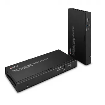 Lindy 70m Cat.6 HDMI 4K60, garso, IR ir RS-232 HDBaseT prailgintuvas su ARC