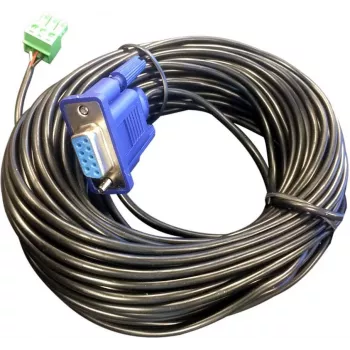 Vivolink VLCPARS232/15M RS-232 nuoseklusis kabelis, 15 m, juodas, Phoenix jungtimi