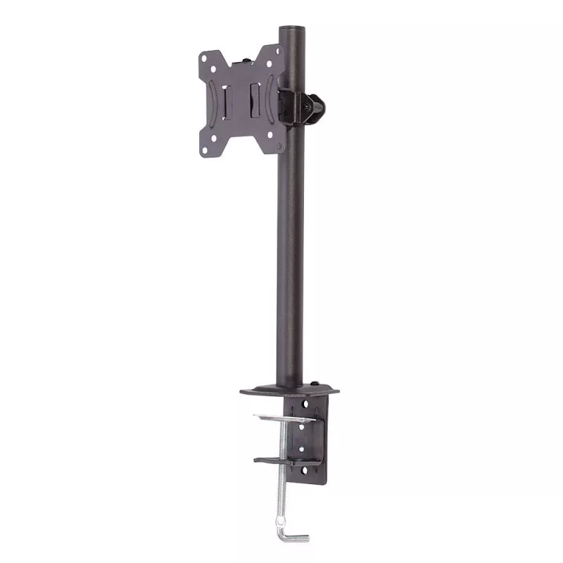 Lindy Single Display Short Bracket laikiklis vienam ekranui su stulpu ir stalo spaustuku