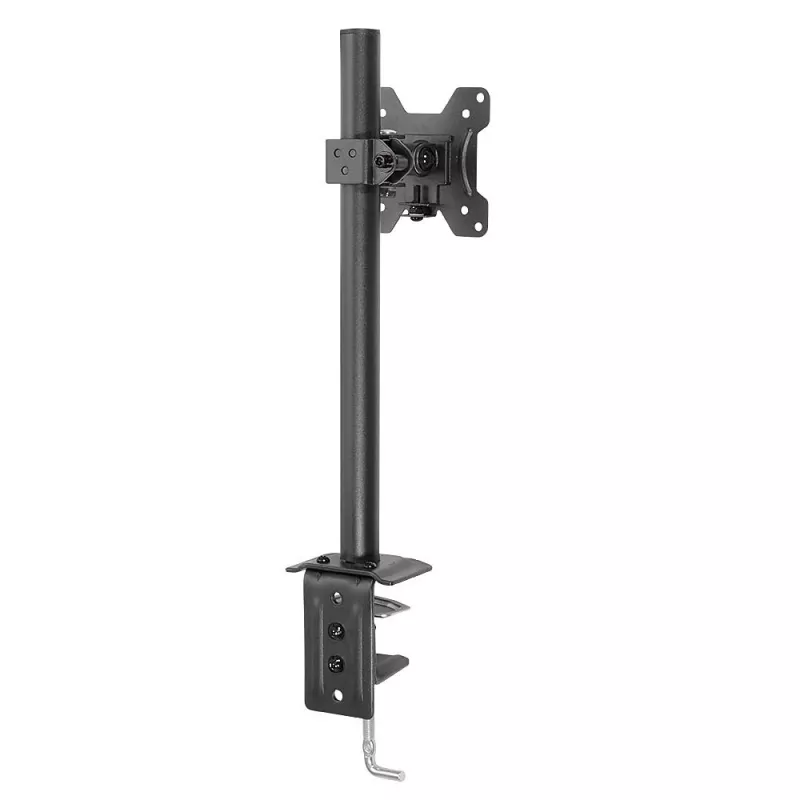 Lindy Single Display Short Bracket laikiklis vienam ekranui su stulpu ir stalo spaustuku