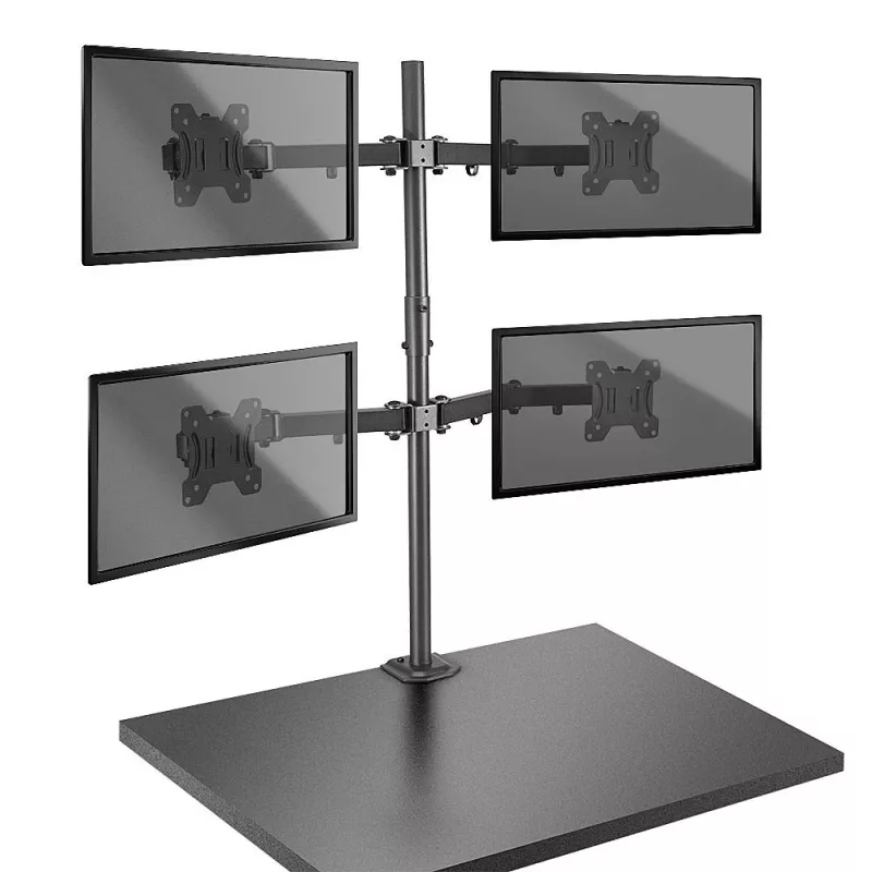 Lindy Quad Display laikiklis su stulpu ir stalo spaustuku