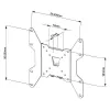 Vivolink VLMW1337 TV laikiklis 94 cm (37 col.) juodas