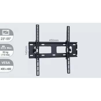 Vivolink VLMW2355T TV laikiklis 139.7 cm (55 col.) Juodas