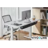Vivolink VLUDCM914 plieninis kabelių tvarkytuvas po stalu, juodas, 914 mm