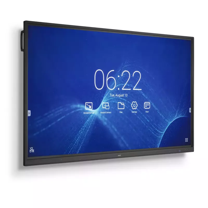 NEC CB751Q interaktyvus plokščiasis ekranas 190,5 cm (75 colių) LED 350 cd/m² 4K Ultra HD juodas liečiamasis ekranas 12/7