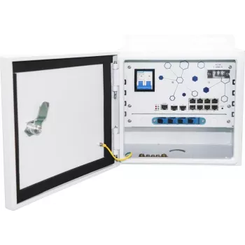 Ernitec ELECTRA-M10-OUTDOOR-200 tinklo jungiklis valdomas L2 Gigabit Ethernet (10/100/1000) Power over Ethernet (PoE) pilkas