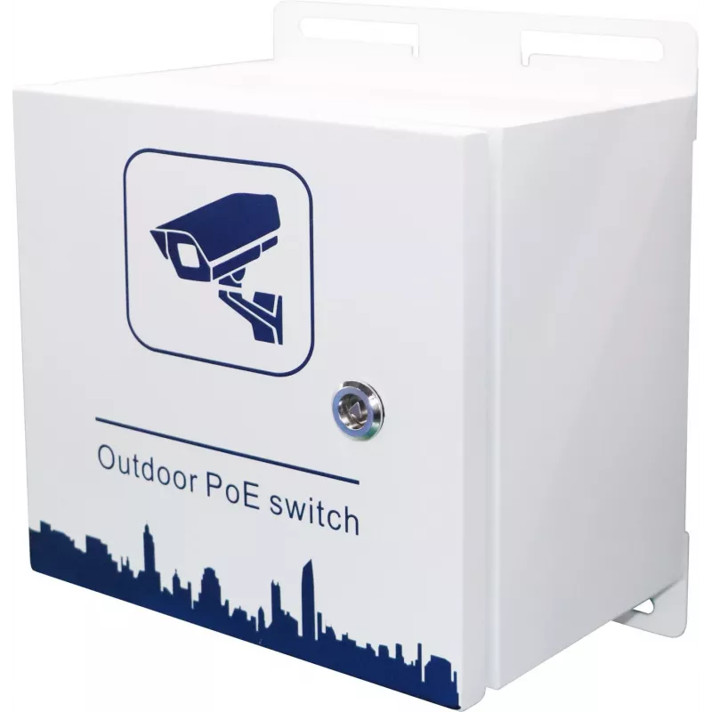 Ernitec ELECTRA-M10-OUTDOOR-200 tinklo jungiklis valdomas L2 Gigabit Ethernet (10/100/1000) Power over Ethernet (PoE) pilkas