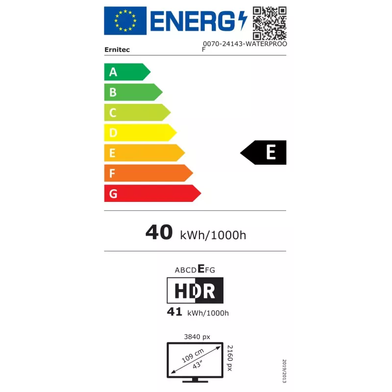 Monitorius Ernitec 0070-24143-WATERPROOF 24 colių LCD ekranas 1920x1080