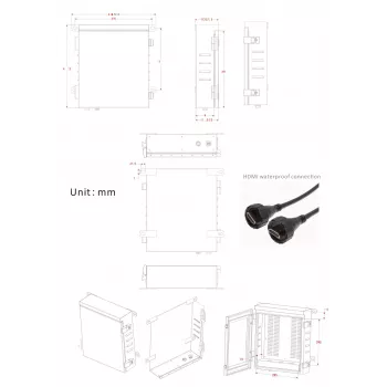 Apsauginė dėžė lauko įrangai IP66 ERNITEC 0070-10464