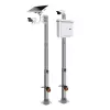 Stovas OMEGA RCCTV011 – lauko apsaugos kamerų stovas, 6000 mm aukštis, 30 kg talpa, juodas metalinis