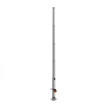 Stovas OMEGA RCCTV011 – lauko apsaugos kamerų stovas, 6000 mm aukštis, 30 kg talpa, juodas metalinis