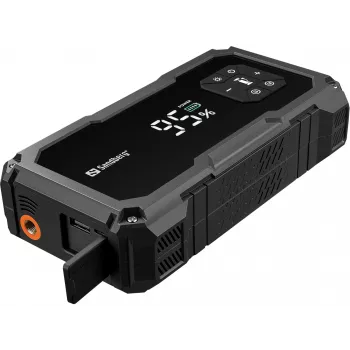 Nešiojamas užvedimo įrenginys ir padangų pompa SANDBERG Sandberg Car Jumpstarter TirePump 10000 — 800 A startas, 2 A išėjimas, 5 V USB