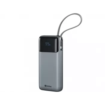 Powerbank Sandberg All-in1 20000 PD 67W – 20000 mAh LiPo, 1×USB-A, 1×USB-C, 67W išvestis, juoda/pilka