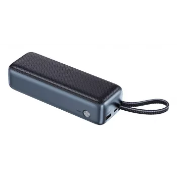 Nešiojamas maitinimo blokas SANDBERG All-in1 Powerbank 20000 PD 130W – 20000 mAh, LiPo, USB-A 1x, USB-C 1x, 130 W, juoda/pilka