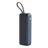 Nešiojamas maitinimo blokas SANDBERG All-in1 Powerbank 20000 PD 130W – 20000 mAh, LiPo, USB-A 1x, USB-C 1x, 130 W, juoda/pilka