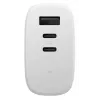 Greitasis GaN įkroviklis Native Union Fast GaN Charger PD 67W Baltas International 2C1A USB-C 2 prievadai 67W AC 100–240V apsauga nuo viršsrovių, viršįtampio, perkaitimo