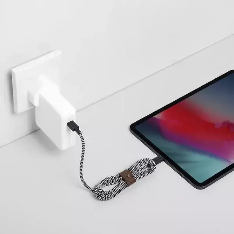 Laidas USB-C Native Union BELT-C-ZEB-2-NP 1,2 m USB-C į USB-C juodas/baltas