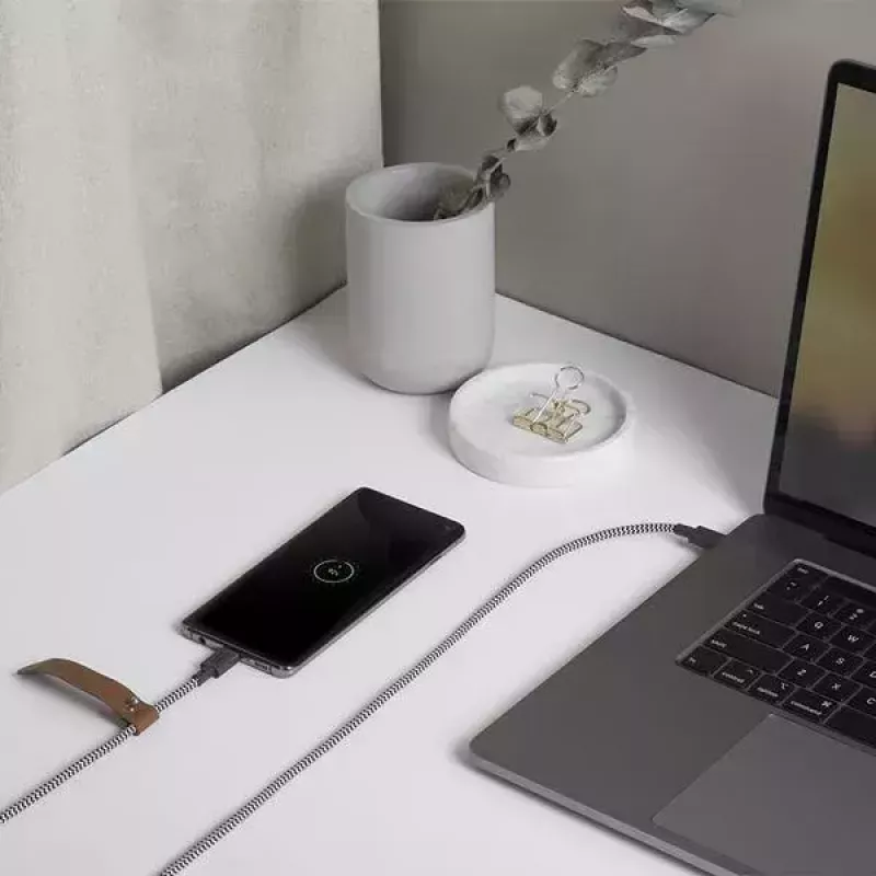Laidas USB-C Native Union BELT-C-ZEB-2-NP 1,2 m USB-C į USB-C juodas/baltas