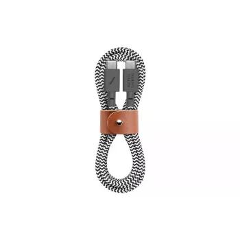 Laidas USB-C Native Union BELT-C-ZEB-2-NP 1,2 m USB-C į USB-C juodas/baltas