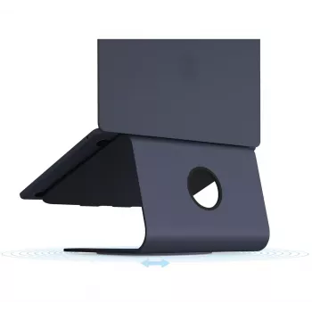 Laptop stovas Rain Design MSTAND360 360° sukamasis juodas aliuminis