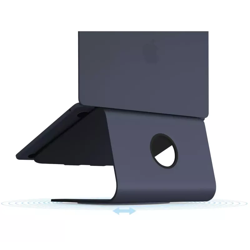Laptop stovas Rain Design MSTAND360 360° sukamasis juodas aliuminis