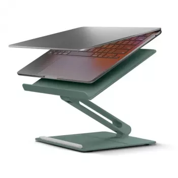 Stovas nešiojamam kompiuteriui ir planšetei native union HOME-STAND-GRN, aliuminis ir silikonas, žalia, maks. aukštis 60 cm, plotis 220 mm, gylis 60 mm, aukštis 259 mm
