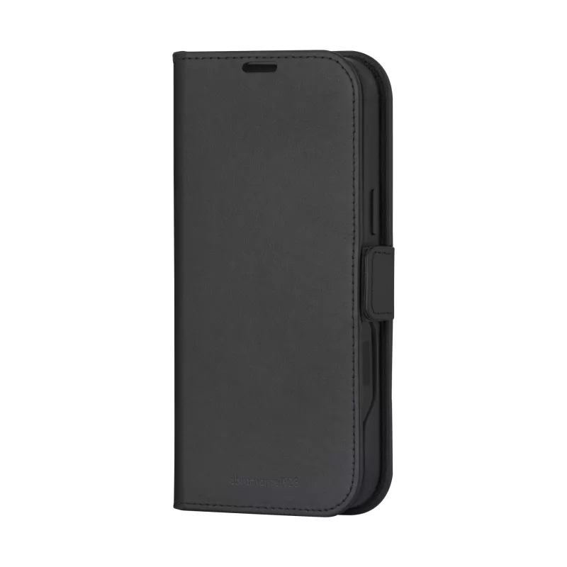 Dėklas su užvalkalu dbramante1928 Lynge MagSafe iPhone 16 Juodas 3 Kortelių Kišenės