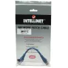 Intellinet tinklo jungiamasis kabelis Cat5e 0,5 m mėlynas CCA U/UTP PVC RJ45 auksuoti kontaktai be užkliuvimo su movomis visam laikui